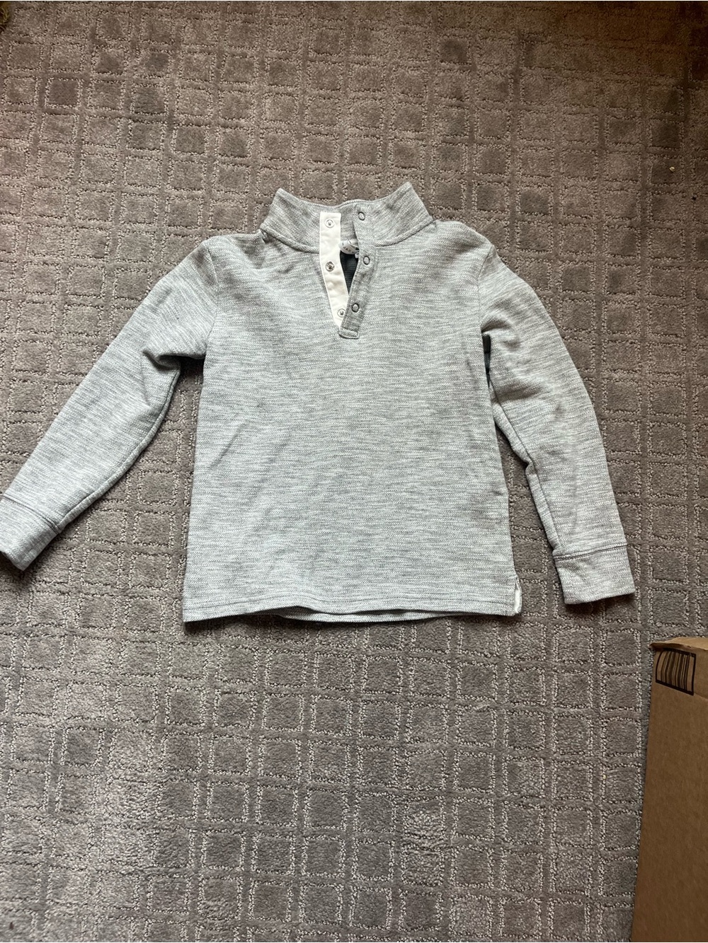 Kids' Long-Sleeve Henley sweatshirt - Light Gray